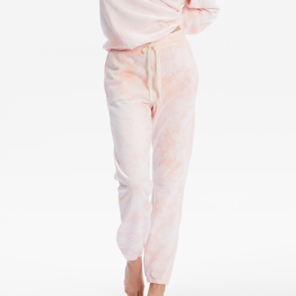 Billabong Pink Cloud Tie-Dye Sweatpants